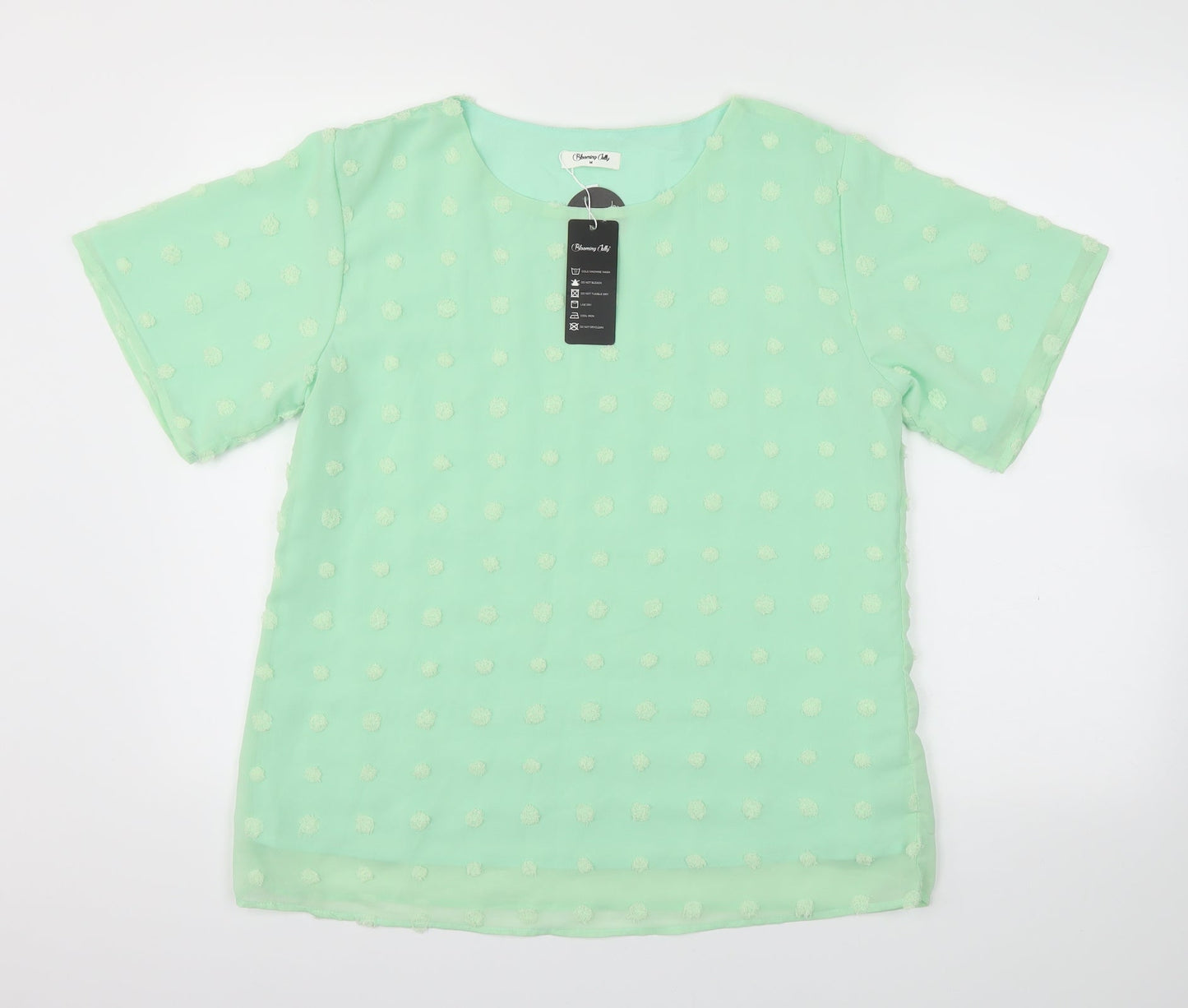 Womens UK Size M Blooming Jelly Green Basic Blouse