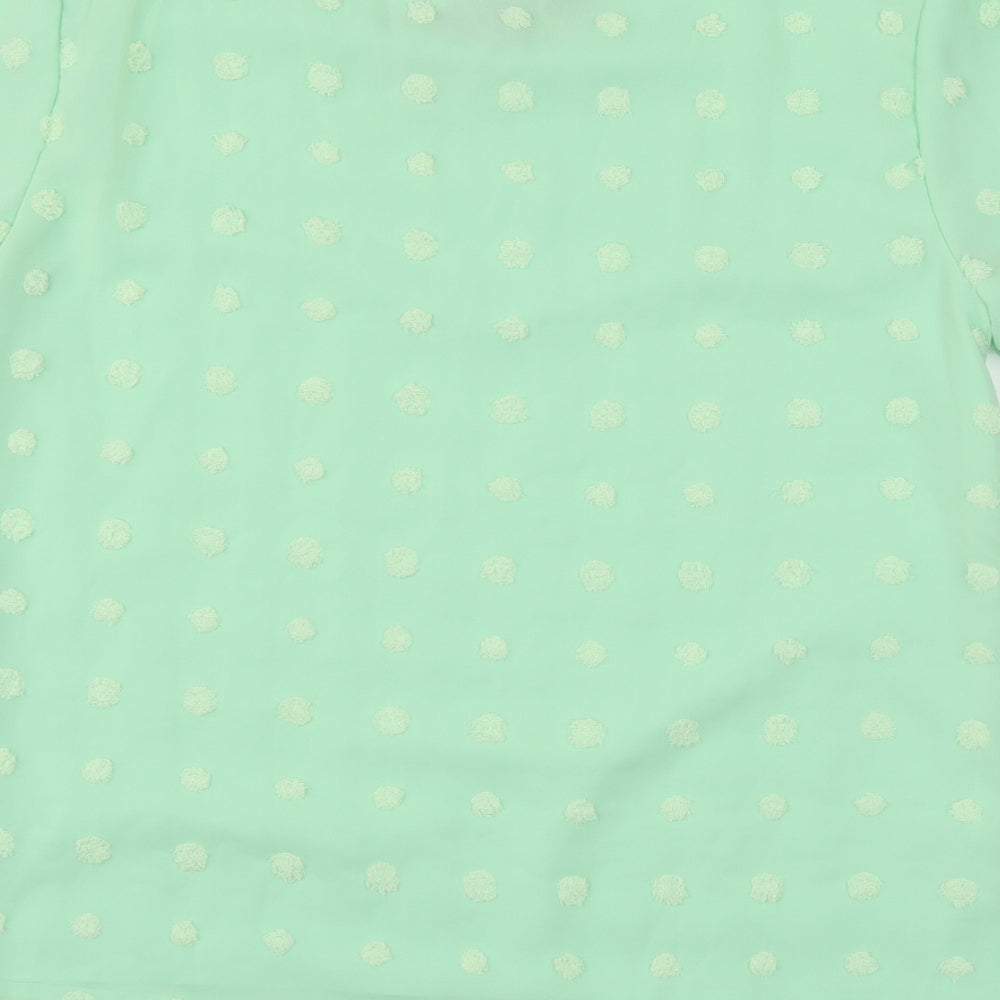 Womens UK Size M Blooming Jelly Green Basic Blouse