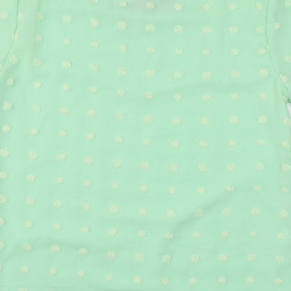 Womens UK Size M Blooming Jelly Green Basic Blouse