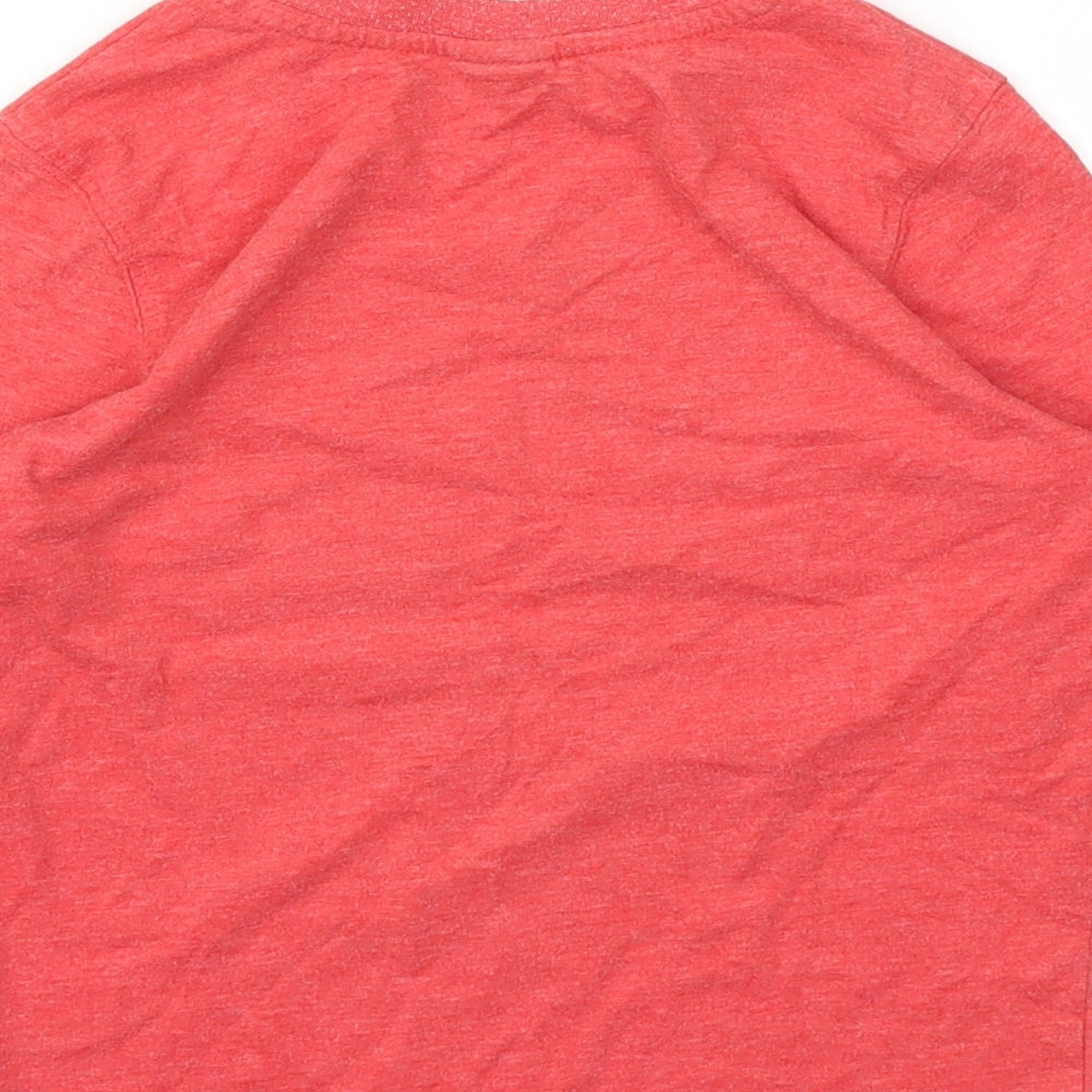George Boys Red Animal Print  Basic T-Shirt Size 5-6 Years