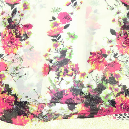Parsian Collection Womens Multicoloured Floral  Cardigan Jumper Size 8