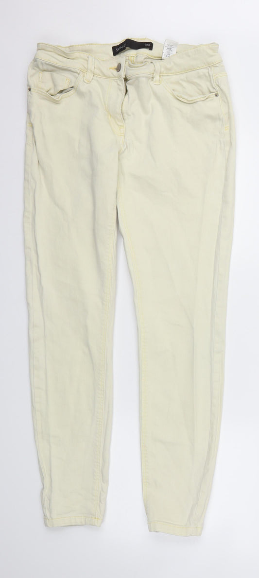 Next  Womens Yellow   Mom Jeans Size 12 L29 in