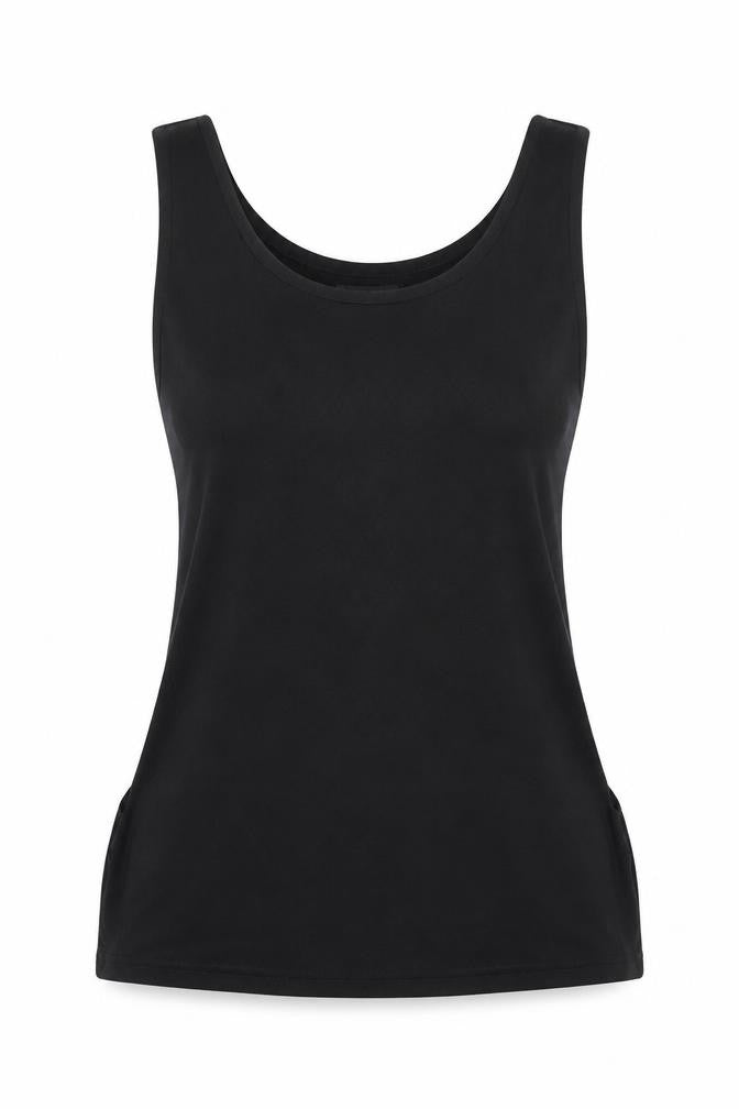 Womens UK Size S SHEIN Black Basic Tank