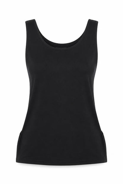 Womens UK Size S SHEIN Black Basic Tank