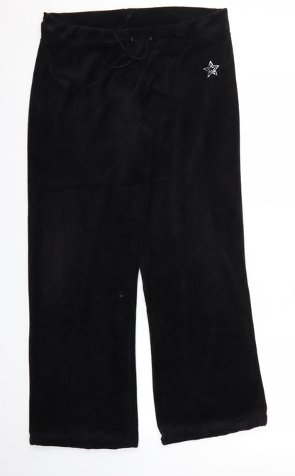 Secret Womens Black   Trousers  Size 16 L30 in