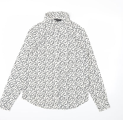 Womens UK Size XS Brave Soul White Basic Blouse