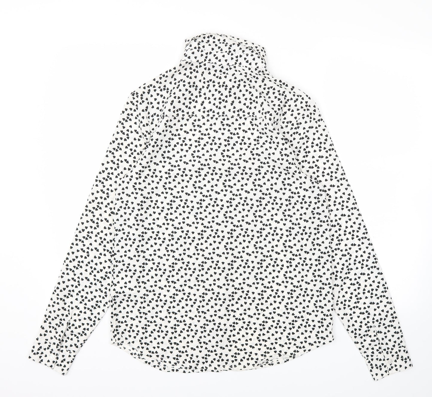 Womens UK Size XS Brave Soul White Basic Blouse