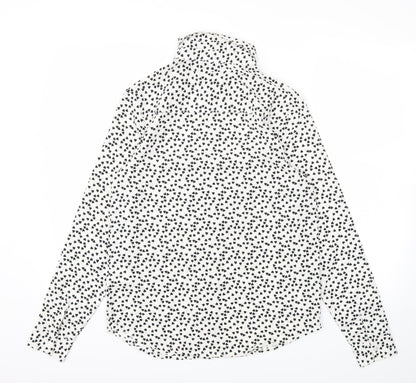 Womens UK Size XS Brave Soul White Basic Blouse