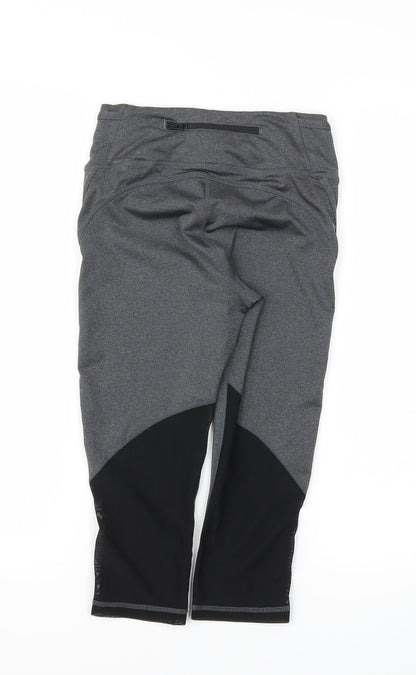SPORFX Womens Grey   Capri Leggings Size 8 L20 in - Stretch waistband