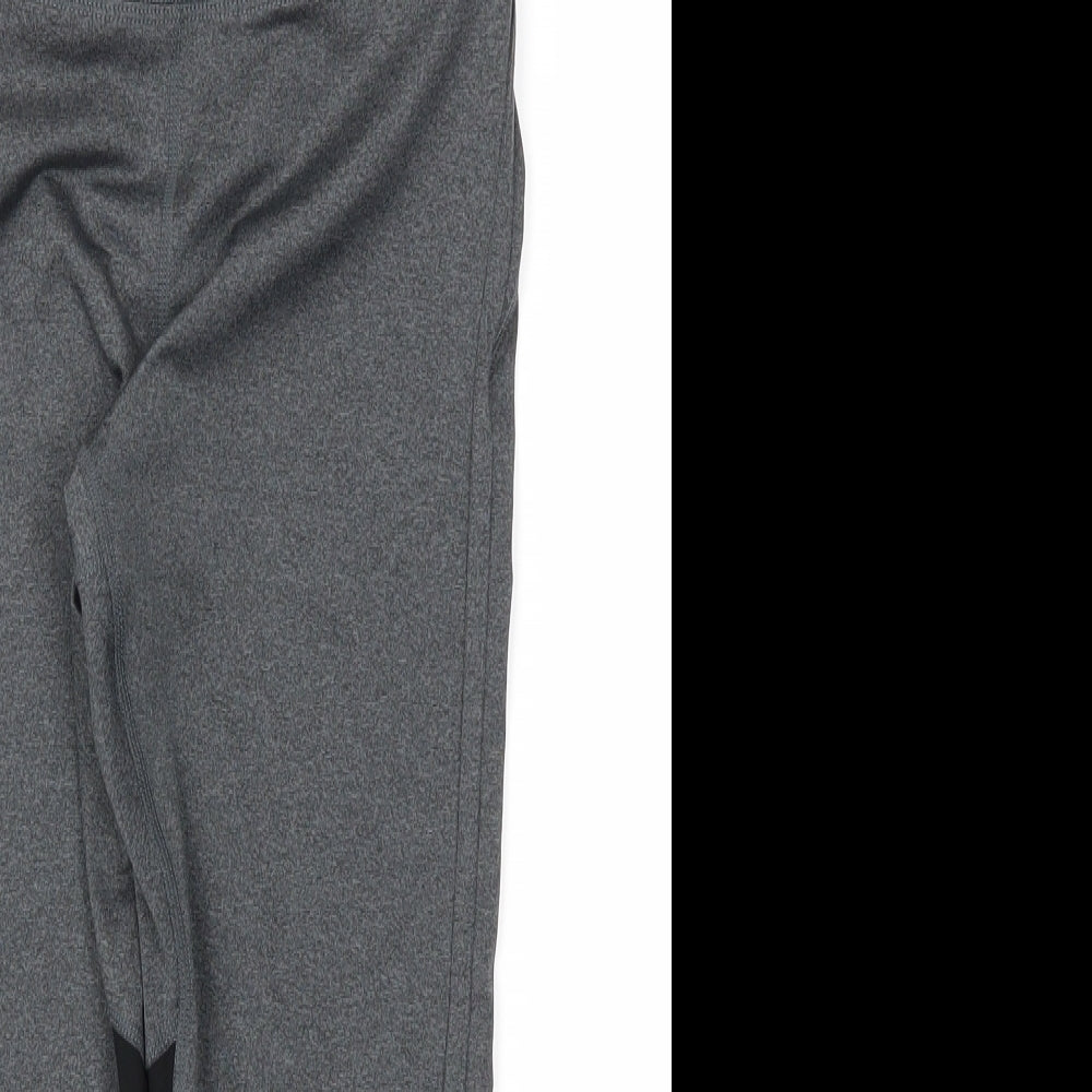 SPORFX Womens Grey   Capri Leggings Size 8 L20 in - Stretch waistband