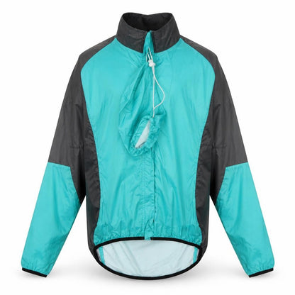 Mens UK Size S Crane Blue Rain Coat