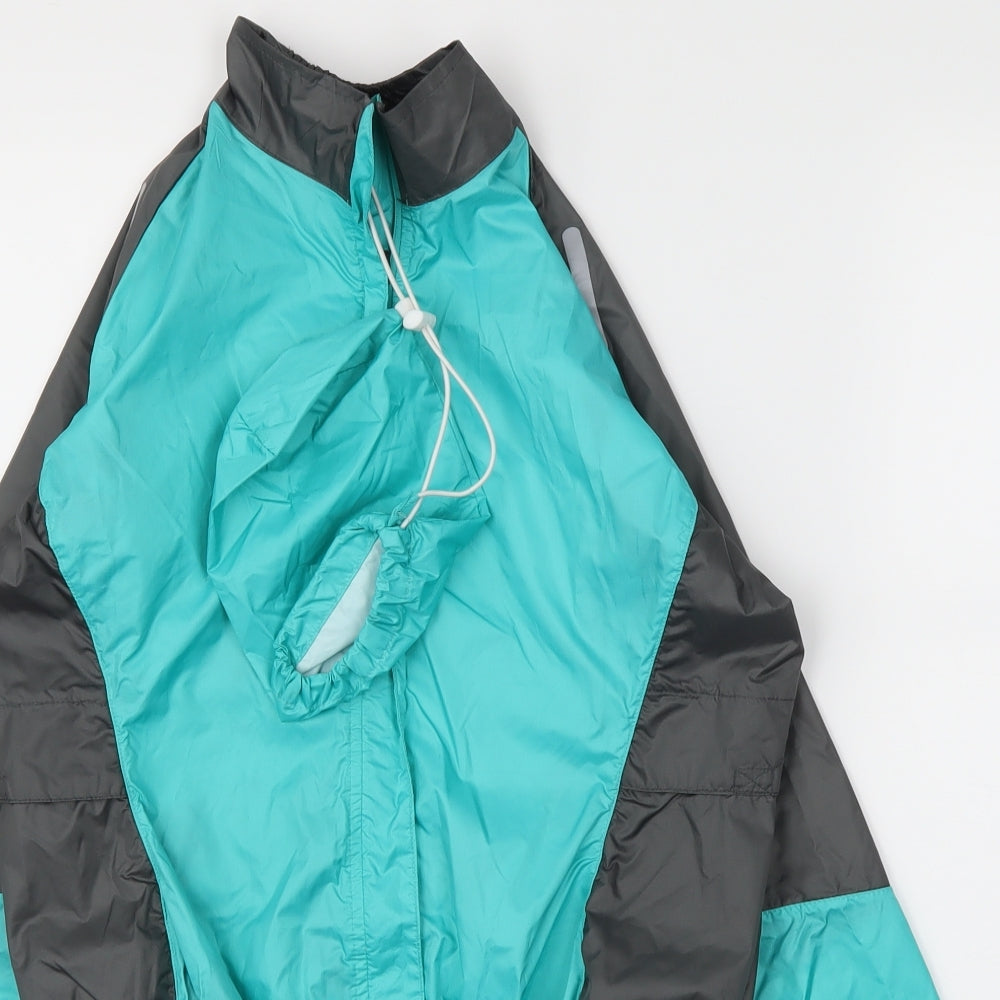 Mens UK Size S Crane Blue Rain Coat