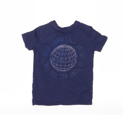 George Boys Blue   Basic T-Shirt Size 4-5 Years