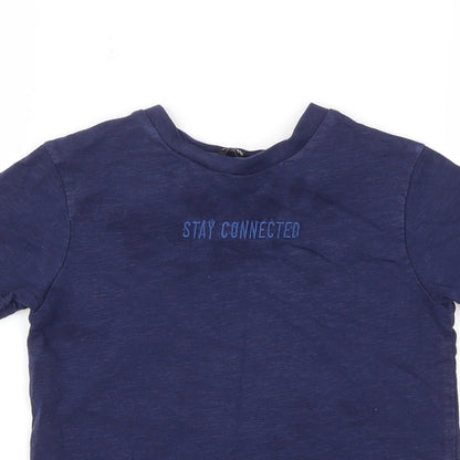 George Boys Blue   Basic T-Shirt Size 4-5 Years