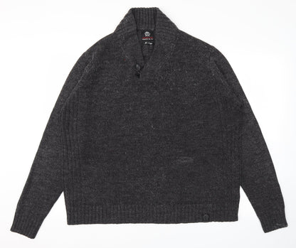 Ambrose Mens Grey   Pullover Hoodie Size L