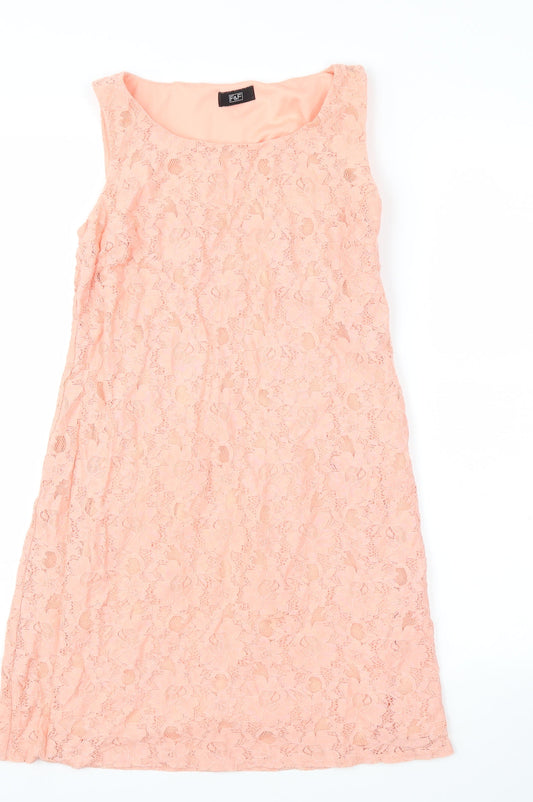 F&F Womens Pink Floral  A-Line  Size 6