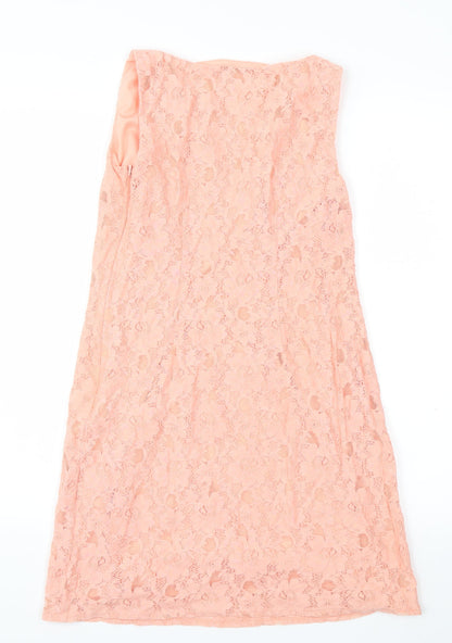 F&F Womens Pink Floral  A-Line  Size 6