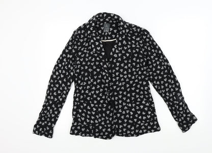 Primark Womens Black Geometric  Jacket  Size 12