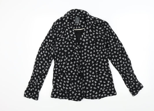 Primark Womens Black Geometric  Jacket  Size 12