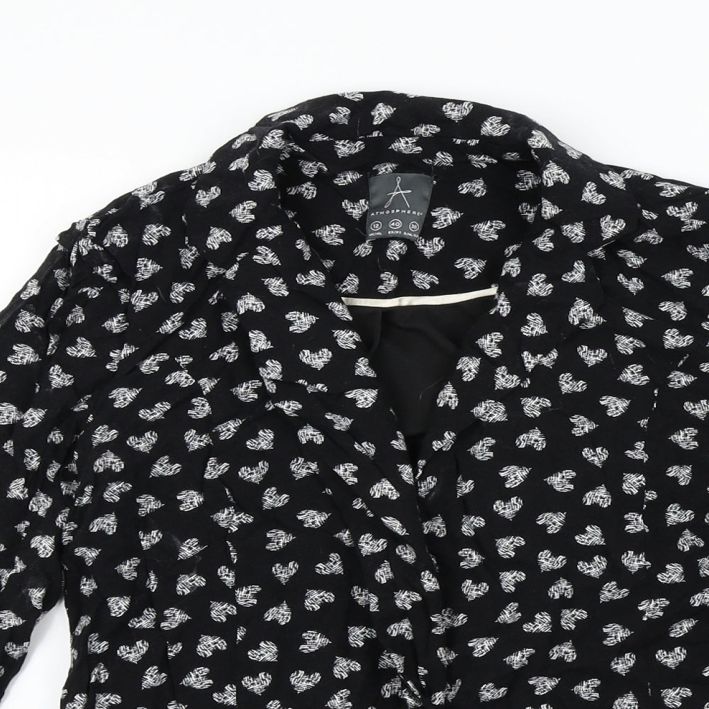 Primark Womens Black Geometric  Jacket  Size 12