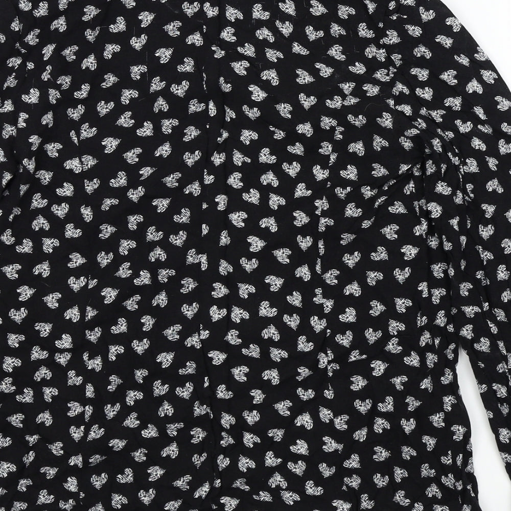 Primark Womens Black Geometric  Jacket  Size 12