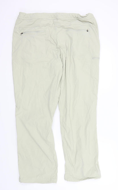 L.L.Bean Womens Beige   Cargo Trousers Size 20 in L30 in