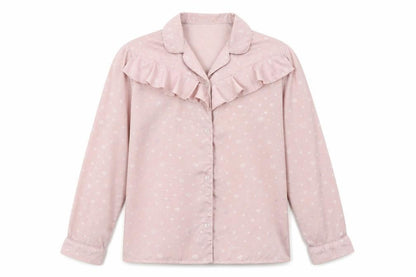 River Island Girls Pink Colourblock  Top Pyjama Top Size 9 Years  - Frill Detail