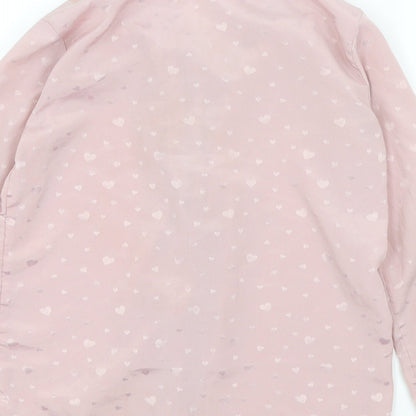 River Island Girls Pink Colourblock  Top Pyjama Top Size 9 Years  - Frill Detail
