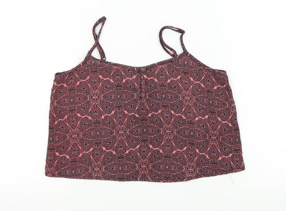 New Look Girls Pink Paisley  Basic T-Shirt Size 11 Years