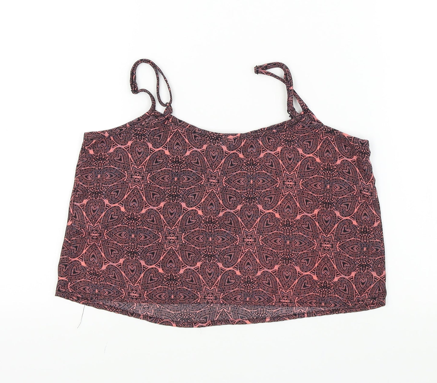 New Look Girls Pink Paisley  Basic T-Shirt Size 11 Years