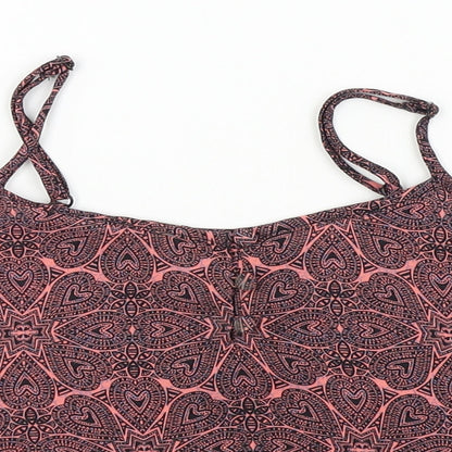 New Look Girls Pink Paisley  Basic T-Shirt Size 11 Years