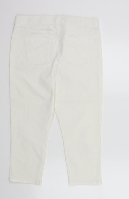 Papaya Womens White   Skinny Jeans Size 14 L20 in