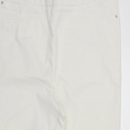 Papaya Womens White   Skinny Jeans Size 14 L20 in