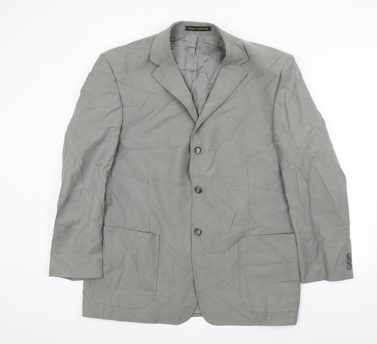 Mens UK Size M M&S Regular Grey Suit Jacket