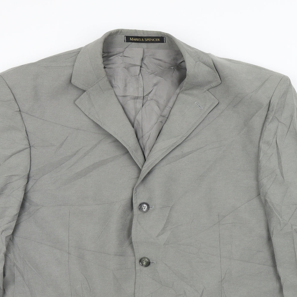 Mens UK Size M M&S Regular Grey Suit Jacket