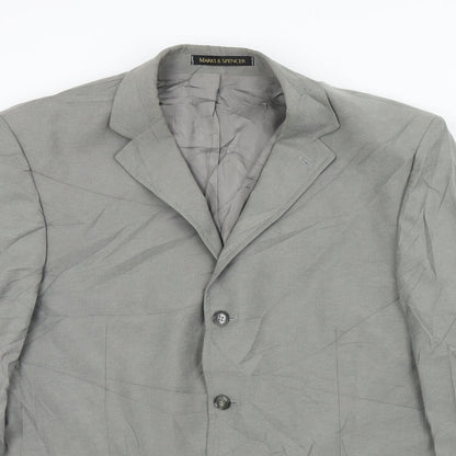Mens UK Size M M&S Regular Grey Suit Jacket