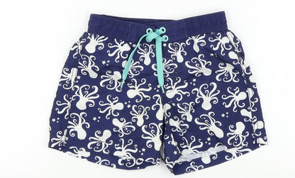 HEMA Boys Blue Colourblock  Bermuda Shorts Size 2 Years