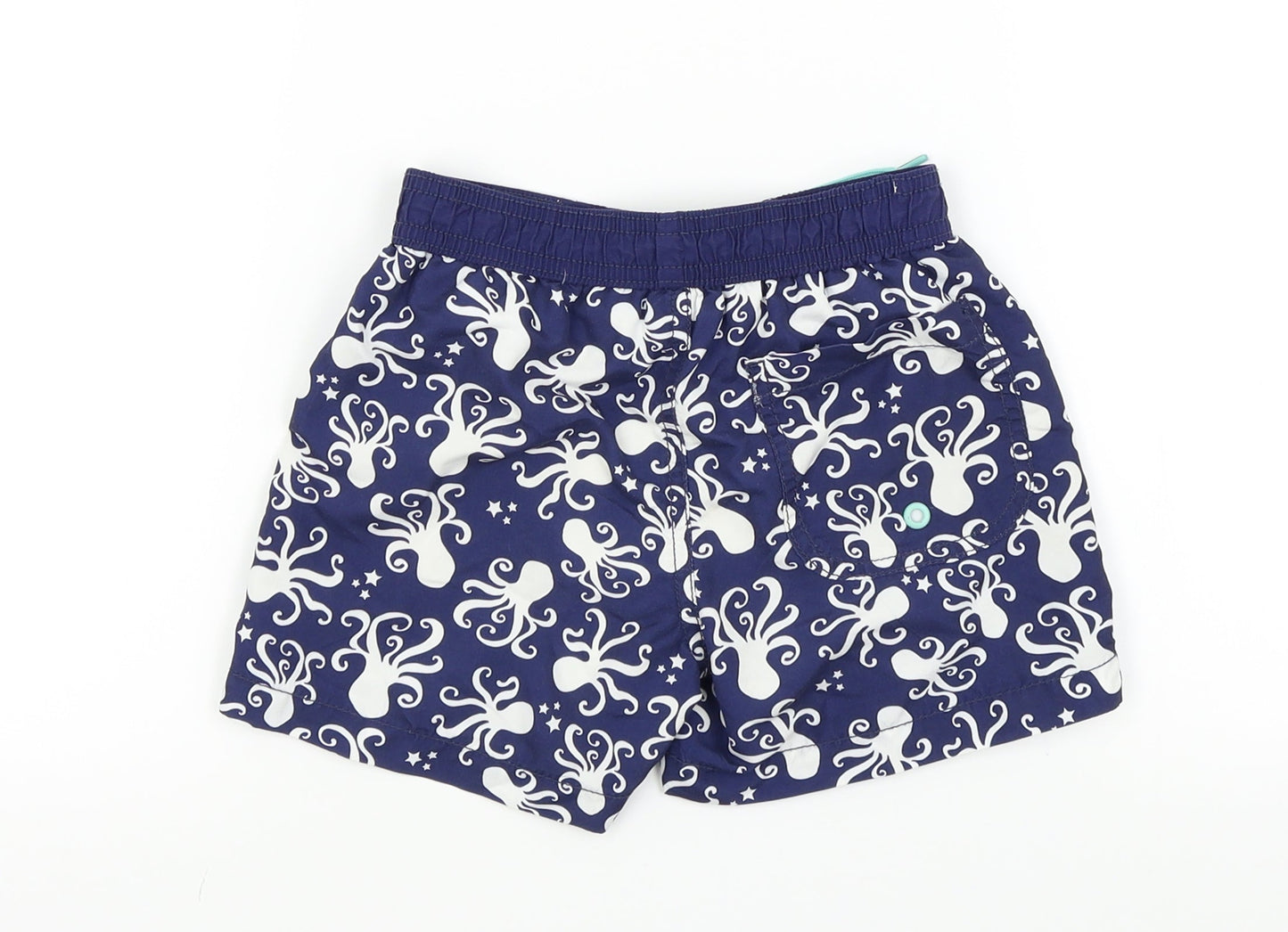 HEMA Boys Blue Colourblock  Bermuda Shorts Size 2 Years