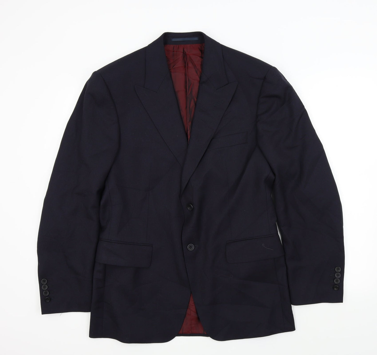 Mens UK Size L Preworn Regular Blue Suit Jacket