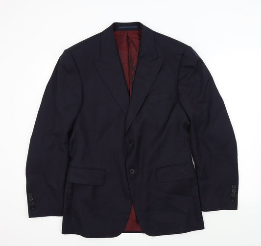 Mens UK Size L Preworn Regular Blue Suit Jacket