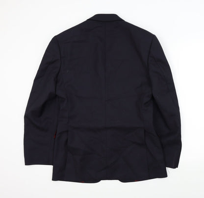 Mens UK Size L Preworn Regular Blue Suit Jacket
