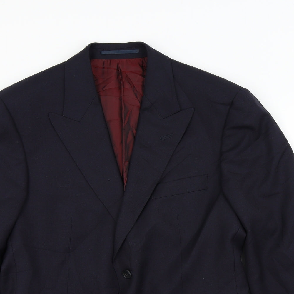 Mens UK Size L Preworn Regular Blue Suit Jacket
