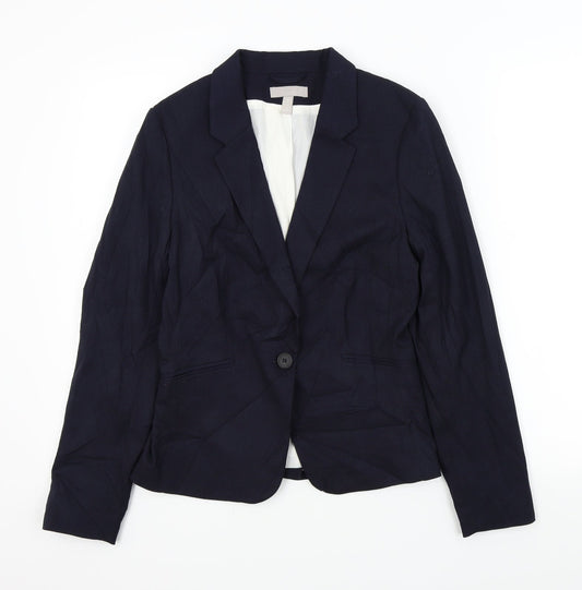 Womens UK Size 8 H&M Blue Gilet