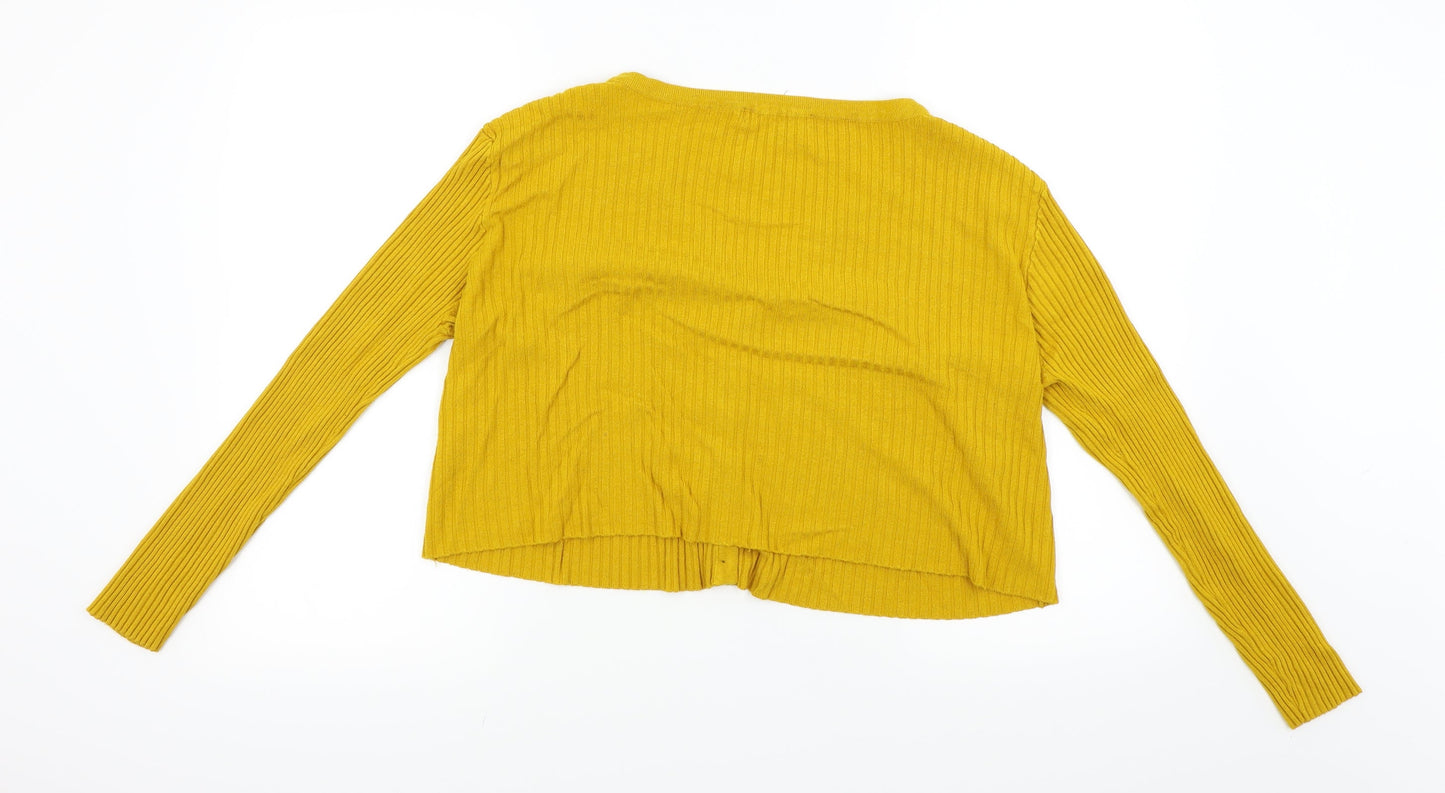 Primark  Womens Yellow   Cardigan Jumper Size 20