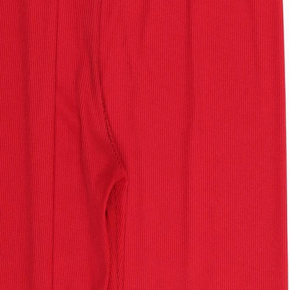 Womens UK Size 32 in Preworn Regular Fit Capri Red Trousers
