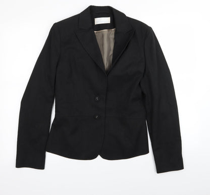 Womens UK Size 10 AMARANTO Regular Black Blazer
