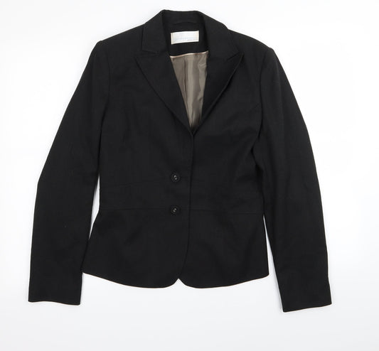 Womens UK Size 10 AMARANTO Regular Black Blazer