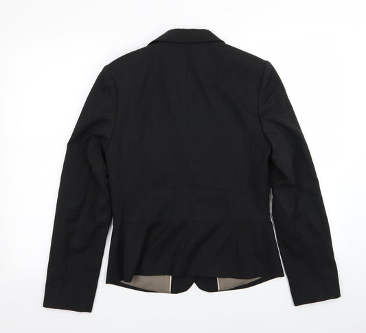 Womens UK Size 10 AMARANTO Regular Black Blazer