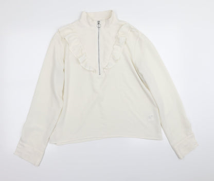 Womens UK Size M Monki White Basic Blouse