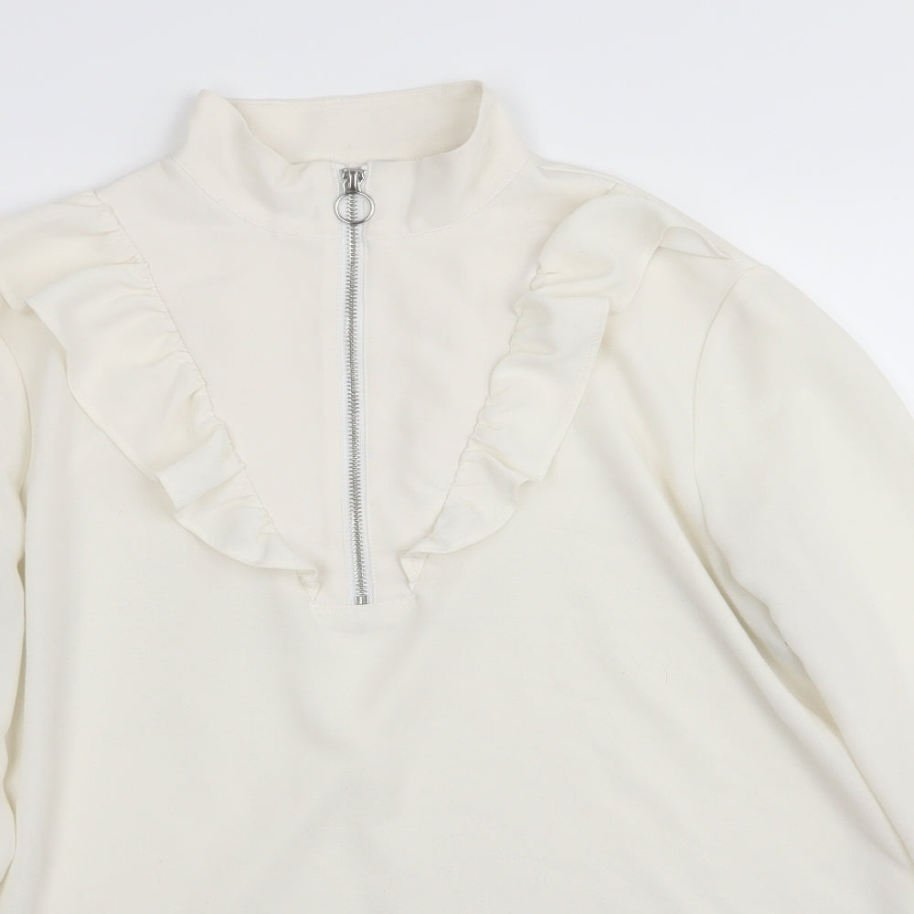 Womens UK Size M Monki White Basic Blouse